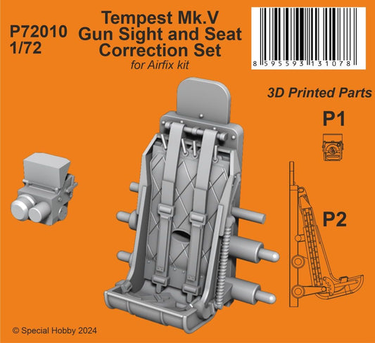 CMK 129-P72010 1:72 Hawker Tempest Mk.V Gun Sight & Seat Correction