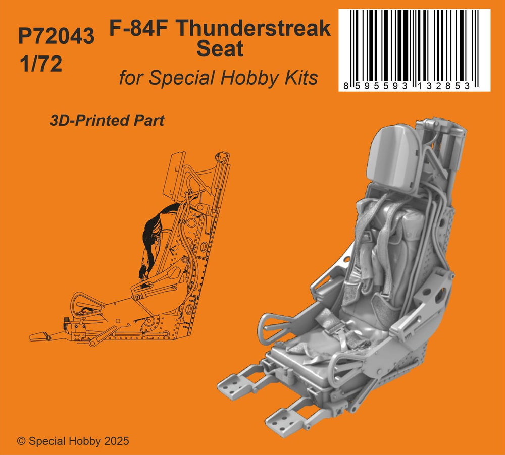 CMK/Czech Master Kits 129-P72043 1:72 Republic F-84F Thunderstreak Seat