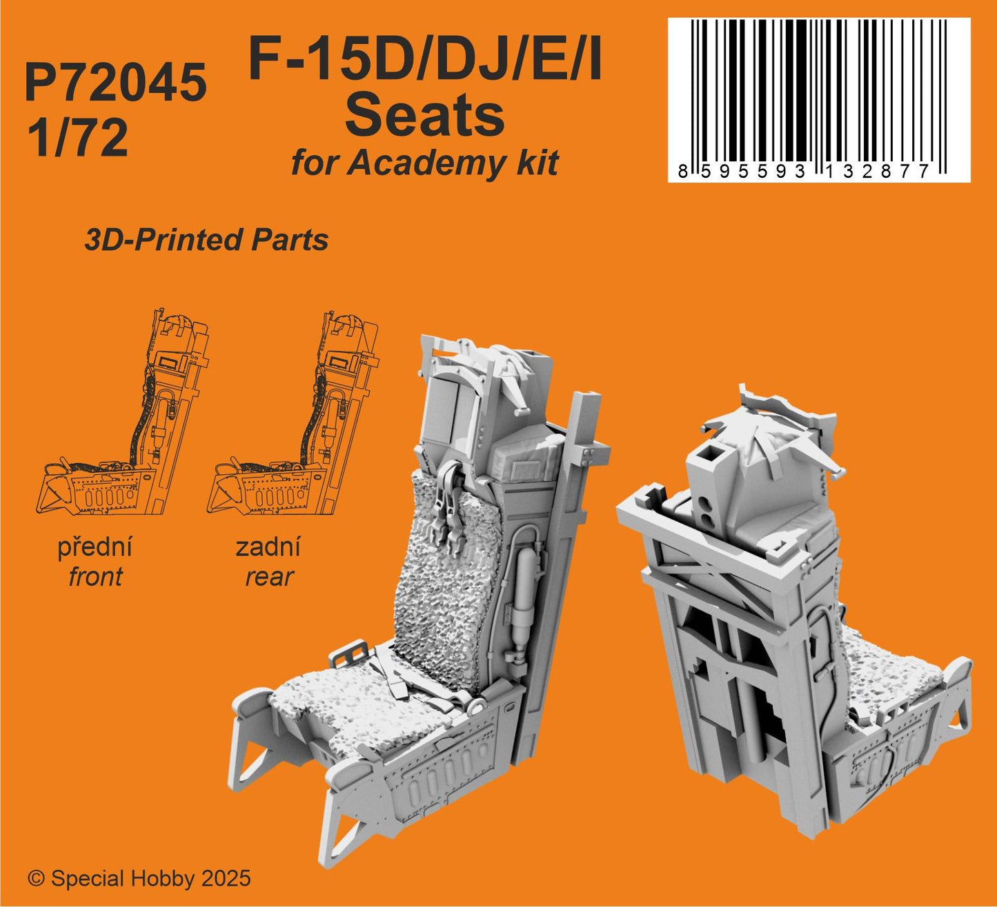 CMK/Czech Master Kits 129-P72045 1:72 F-15D/F-15DJ/F-15E/F-15I Eagles Seats