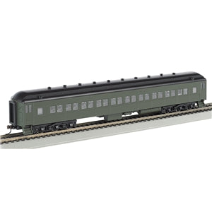 Bachmann USA 72' Heavyweight Coach Painted Unlettered Pullman Green HO 13708