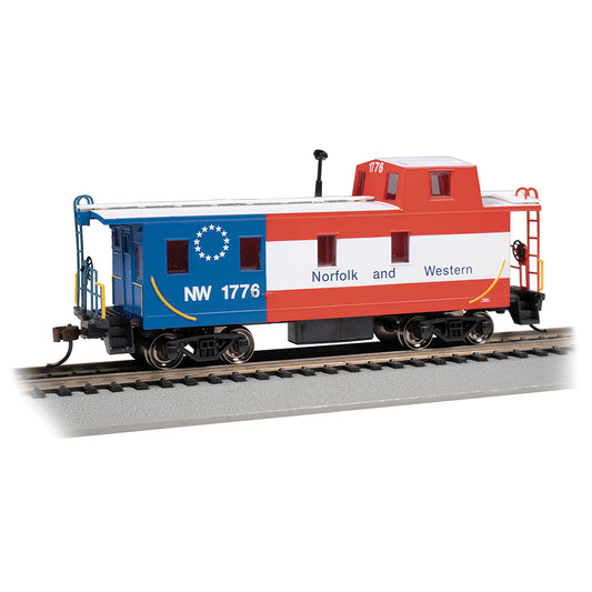 Bachmann USA Streamlined Caboose with Offset Cupola Norfolk & Western #1776 HO 14006