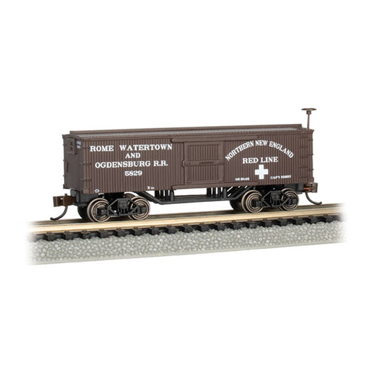 Bachmann USA Old-Time Box Car - Rome, Watertown And Ogdensburg N Gauge 15658