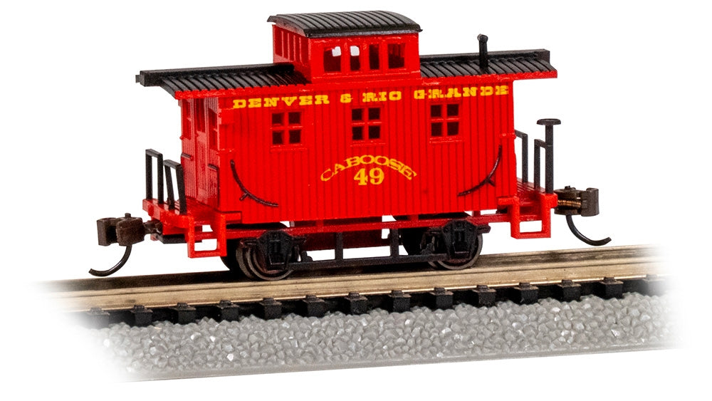 Bachmann USA 15759 Old-Time Bobber Caboose D&RG #49 N Gauge