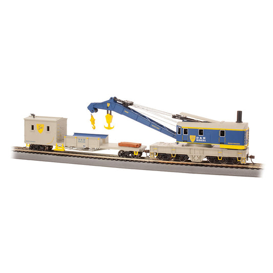 Bachmann USA 250-Ton Steam Crane & Boom Tender Delaware & Hudson HO 16103