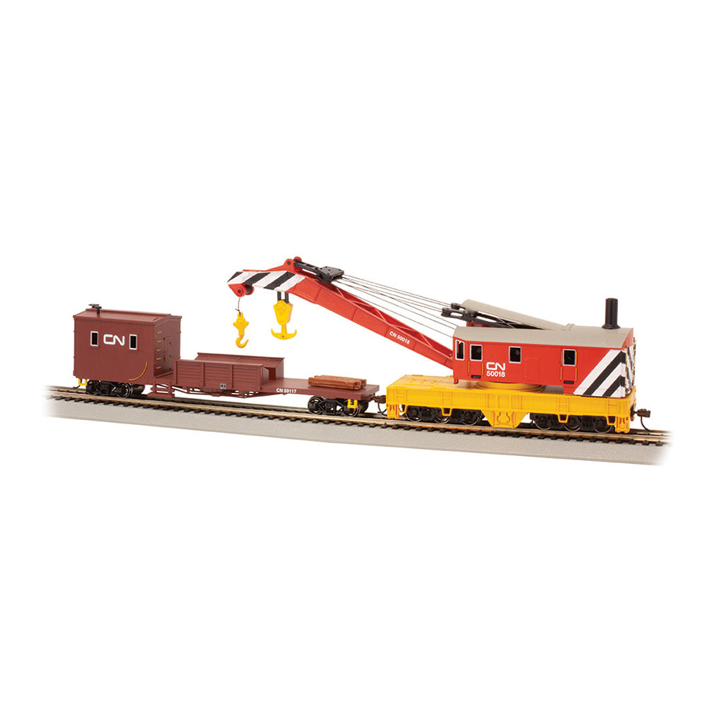 Bachmann USA 250-Ton Steam Crane & Boom Tender Canadian National HO 16104