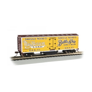 Bachmann USA Track Cleaning 40' Box Car Western Pacific™ #19522 Silver (Feath HO 16322