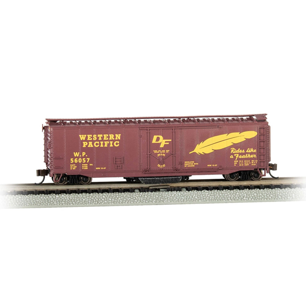 Bachmann USA 50' Plug-Door Track Cleaning Box Car Western Pacific N 16367