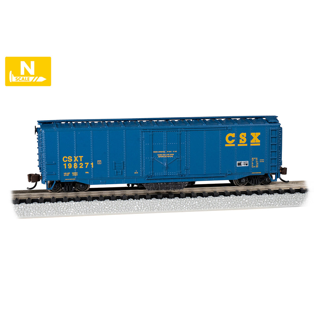 Bachmann USA 50' Plug-Door Track Cleaning Box Car - CSX #198271 N Gauge 16370