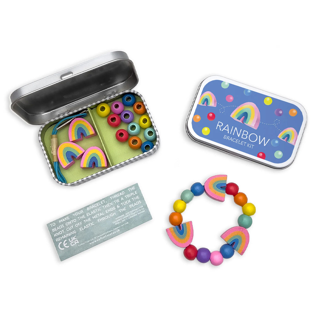 Cotton Twist Rainbow Bracelet Gift Kit Tin
