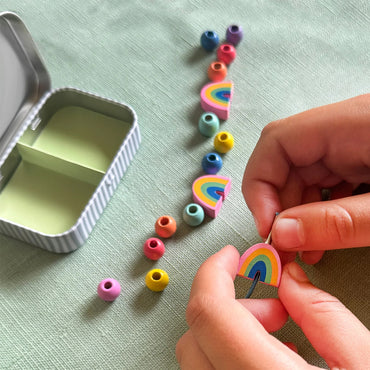 Cotton Twist Rainbow Bracelet Gift Kit Tin