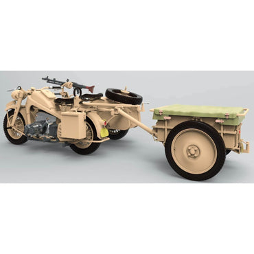 Gecko 16GM0002 German KS750 Motorcycle & Side Car IF8 Infantry Cart 1:16 Model Kit