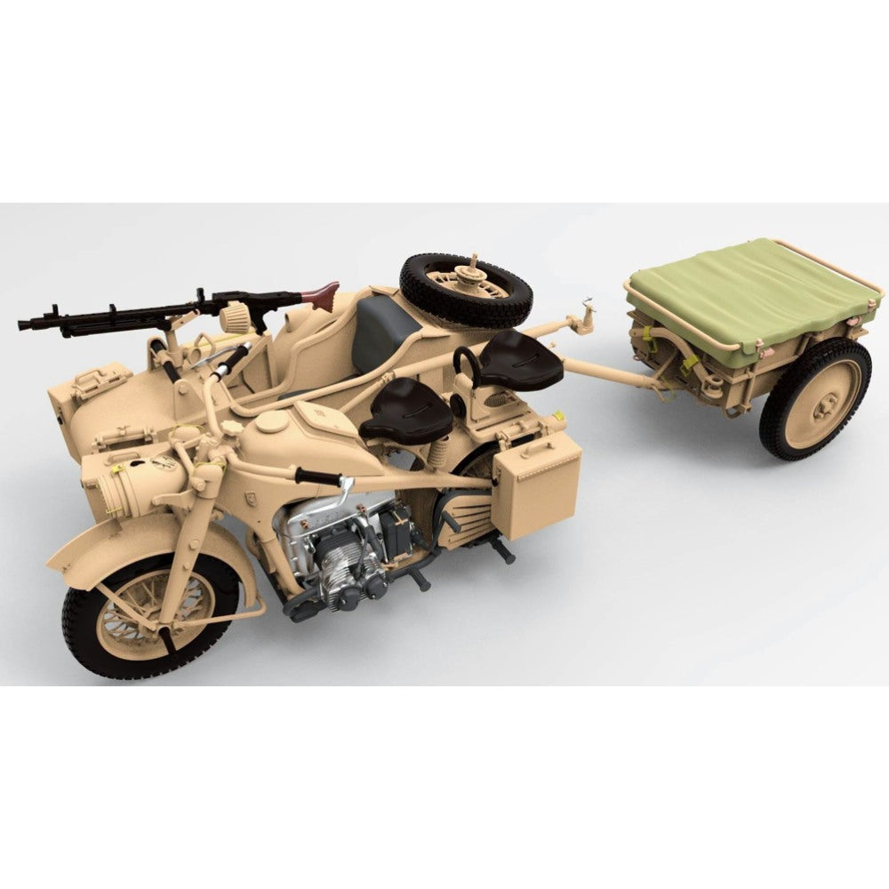 Gecko 16GM0002 German KS750 Motorcycle & Side Car IF8 Infantry Cart 1:16 Model Kit