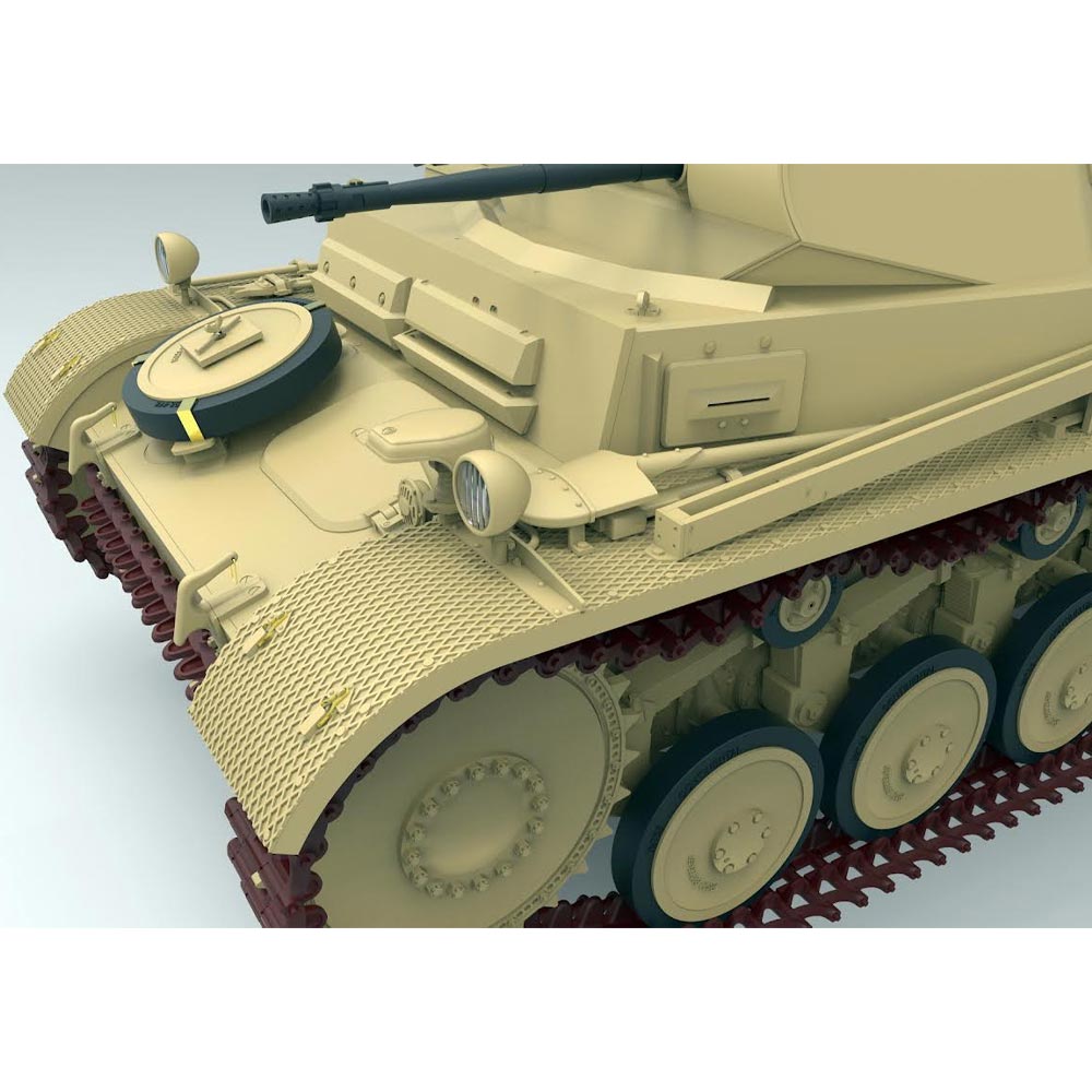 Gecko 16GM0009 Pz.Kpfw II Ausf F N.Africa & Italian Front 1:16 Tank Model Kit