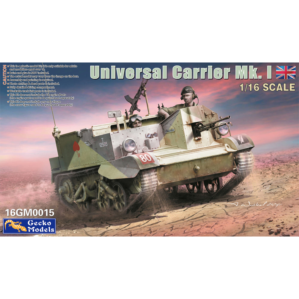 Gecko Models 16GM0015 Universal Carrier Mk.I 1:16 Model Kit – Jadlam ...