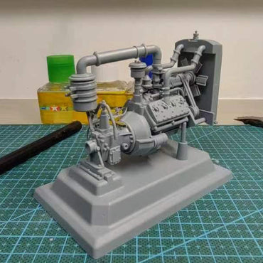 Gecko 16GM0017 Universal Carrier MkI & MkII Ford V8 Engine 1:16 Model Kit