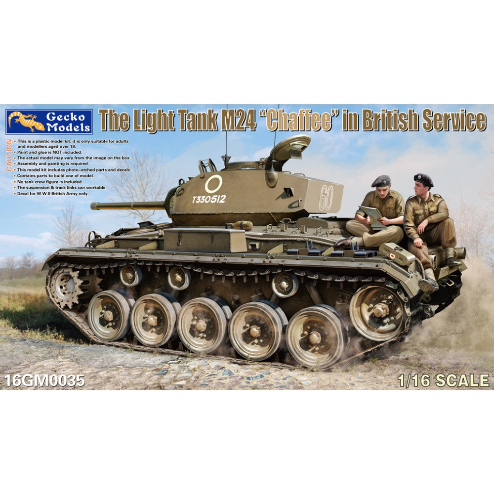 Gecko Models 16GM0035 M24 Chaffee in British Service 1:16 Model Kit
