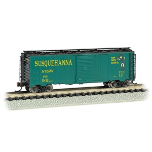 Bachmann USA AAR 40' Steel Box Car NY, Susquehanna & Western (Suzy Q) N 17058
