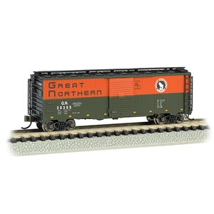 Bachmann USA AAR 40' Steel Box Car - Great Northern N Gauge 17059