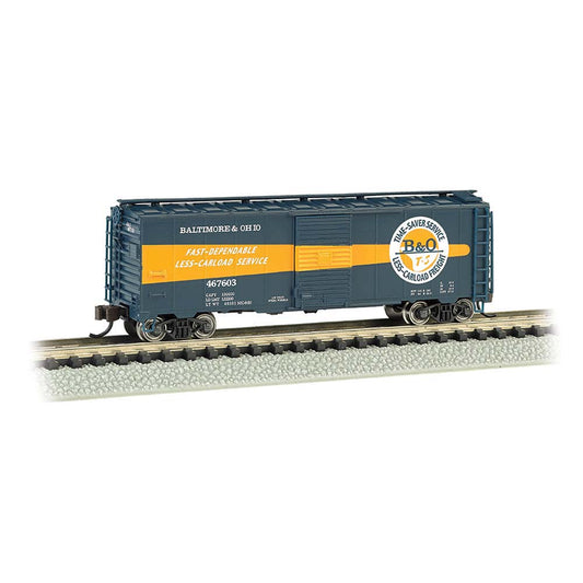 Bachmann USA AAR 40' Steel Box Car - B&O Timesaver #467603 N Gauge 17064