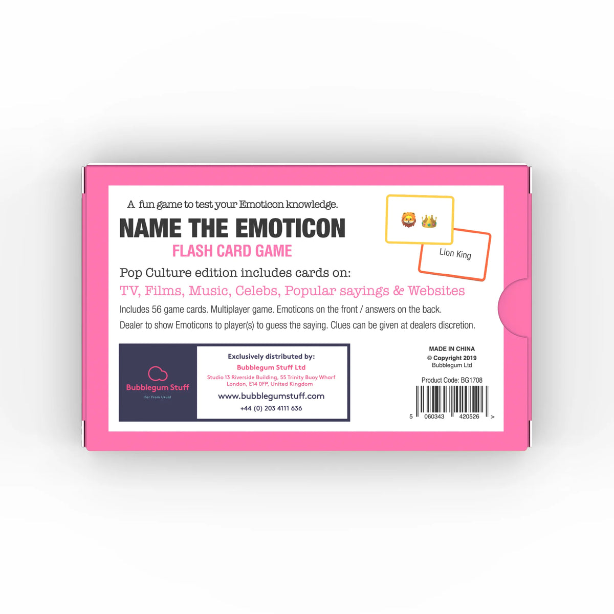 Bubblegum Stuff Name The Emoticon - Pop Culture Card Game - image 6