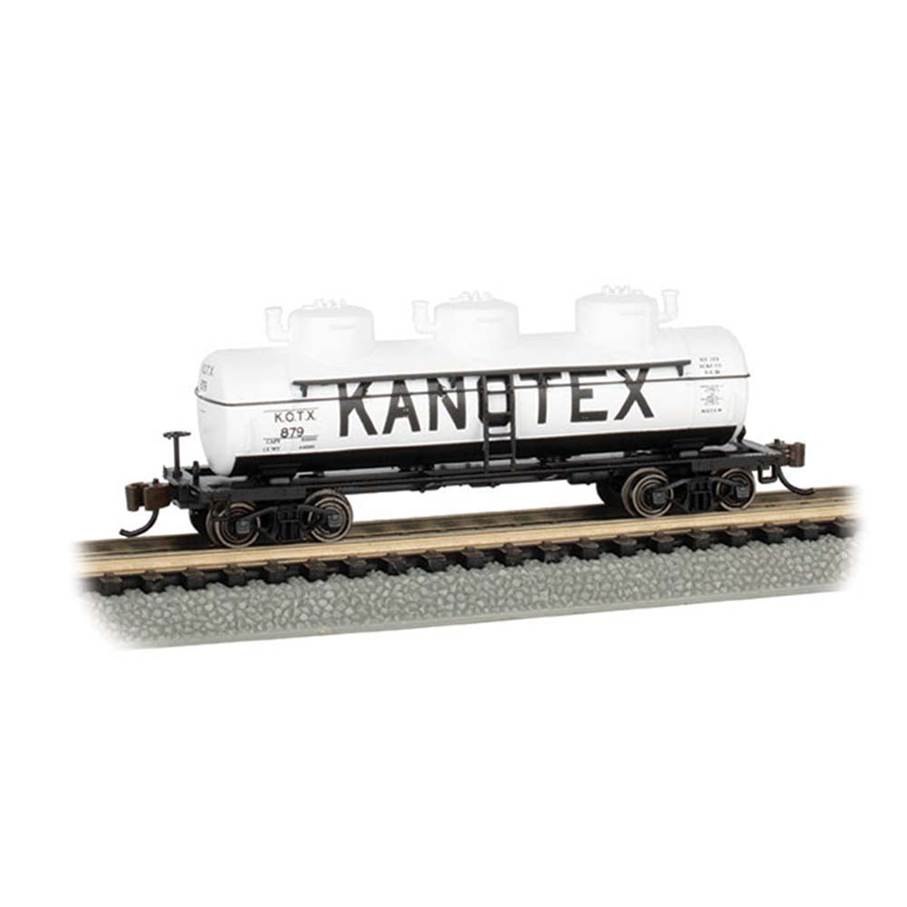Bachmann USA 3-Dome Tank Car - Kanotex #879 N Gauge 17157