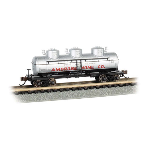 Bachmann USA 3-Dome Tank Car - Ambrose Wine Co. #7501 N Gauge 17158