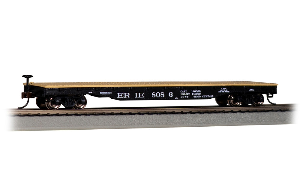 Bachmann USA 17307 52' Flat Car - Erie #8086 HO Gauge