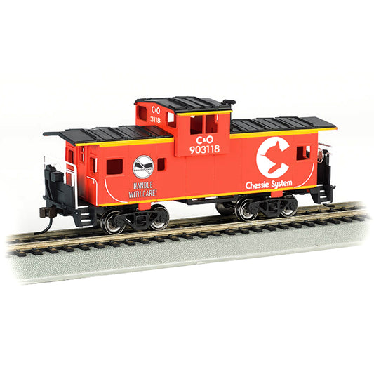 Bachmann USA 36' Wide-Vision Caboose - Chessie #903118 - Orange HO Gauge 17707