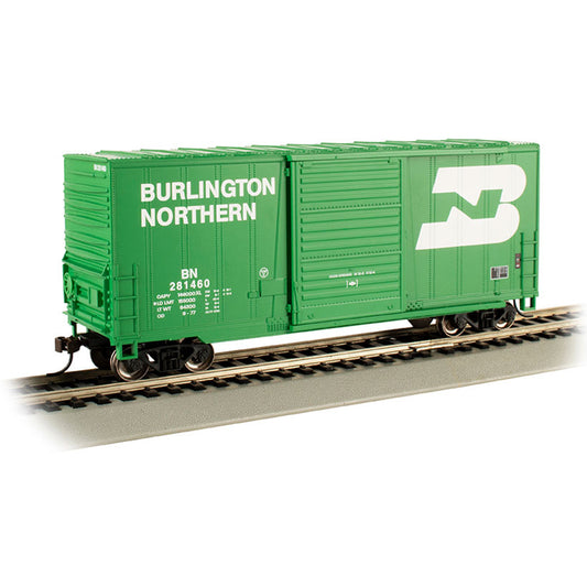 Bachmann USA Hi-Cube Box Car with Sliding Door Burlington Northern (Green) HO 18203