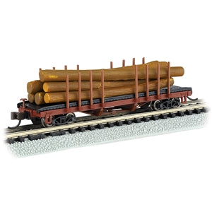 Bachmann USA 40' Log Car - 1935-1960 Version N Gauge 18352