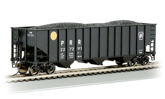 Bachmann USA 18724 3-Bay 100Ton Hopper Pennsylvania #227291 Yellow Ball HO Gauge
