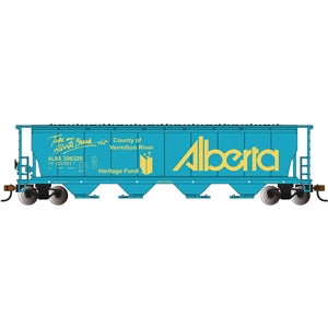 Bachmann USA Canadian 4-Bay Cylindrical Grain Hopper Alberta Vermillion River N 19158