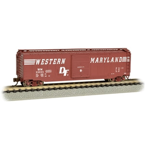 Bachmann USA 50' Sliding Door Box Car - Western Maryland N Gauge 19460