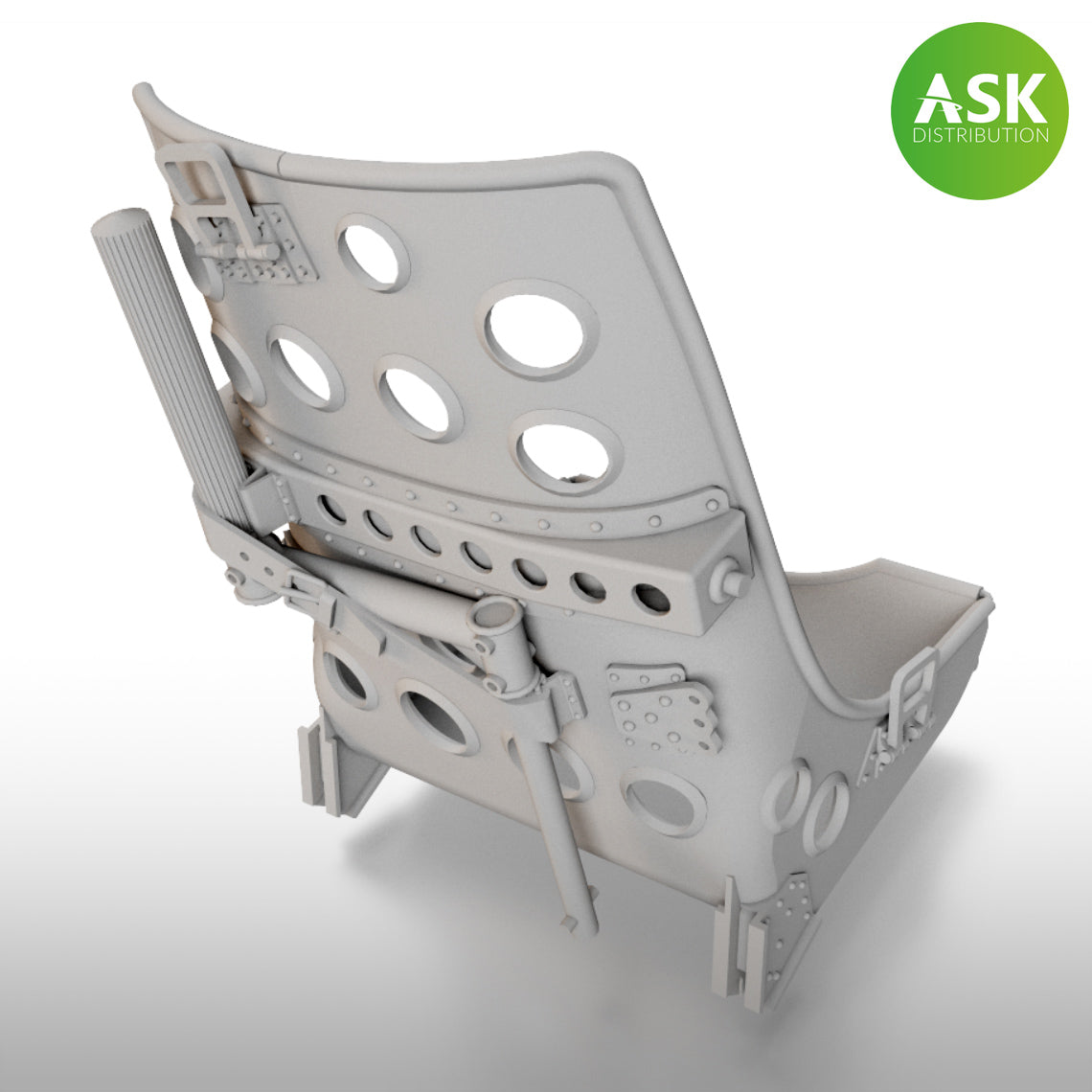 Art Scale 200-A48030 1:48 Mitsubishi A6M Zero Seat Early with starting handle