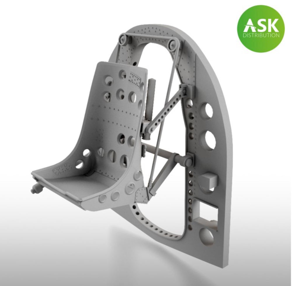 Art Scale 200-A48053 1:48 Mitsubishi A6M bulkhead with seat in BOTTOM position