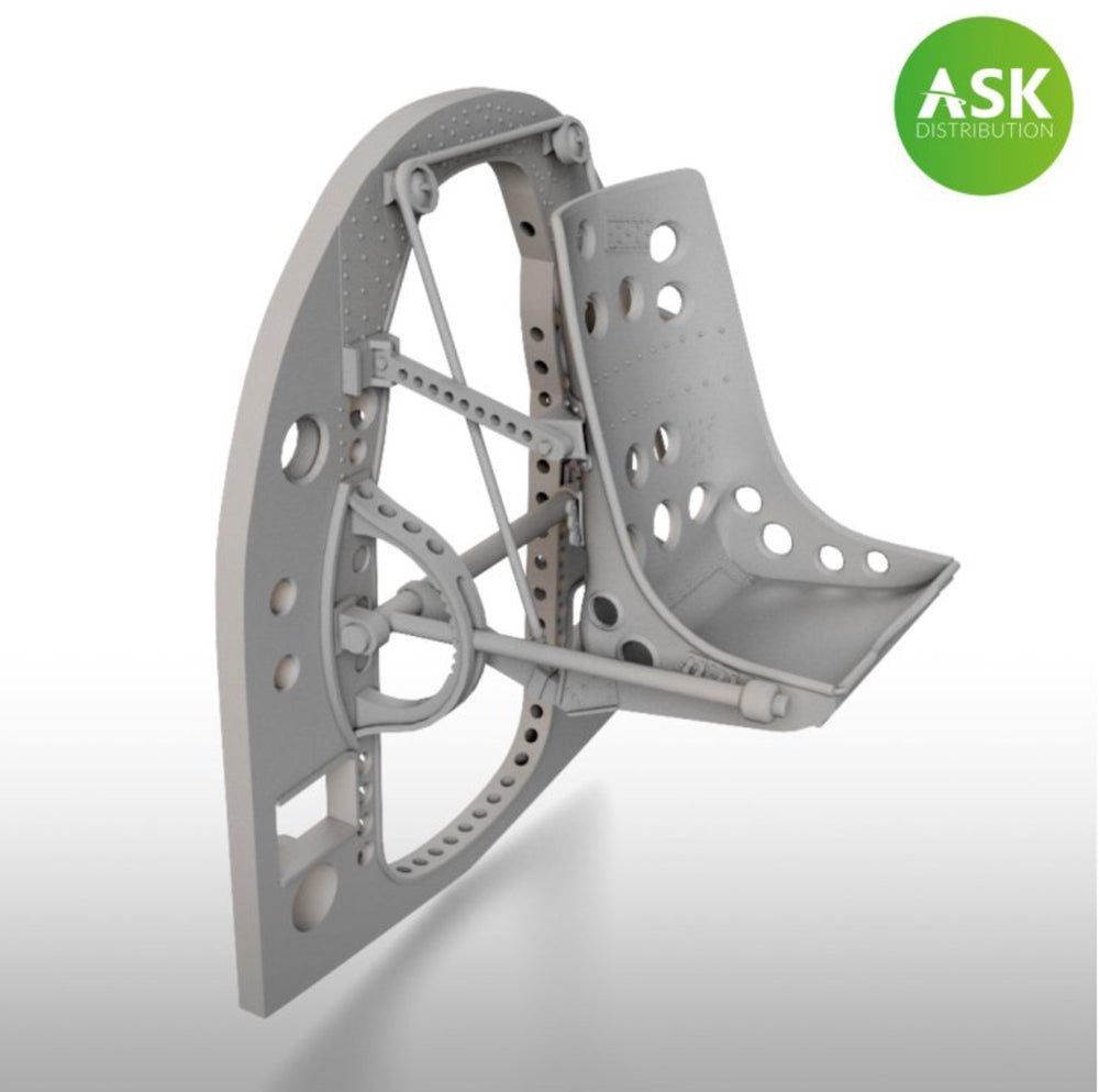Art Scale 200-A48054 1:48 Mitsubishi A6M bulkhead with seat in middle position