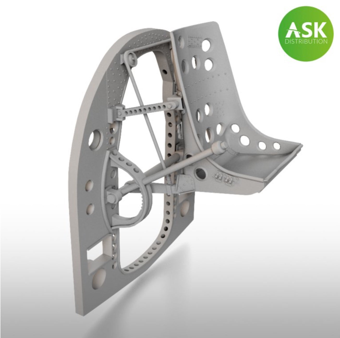Art Scale 200-A48055 1:48 Mitsubishi A6M bulkhead with seat in upper position