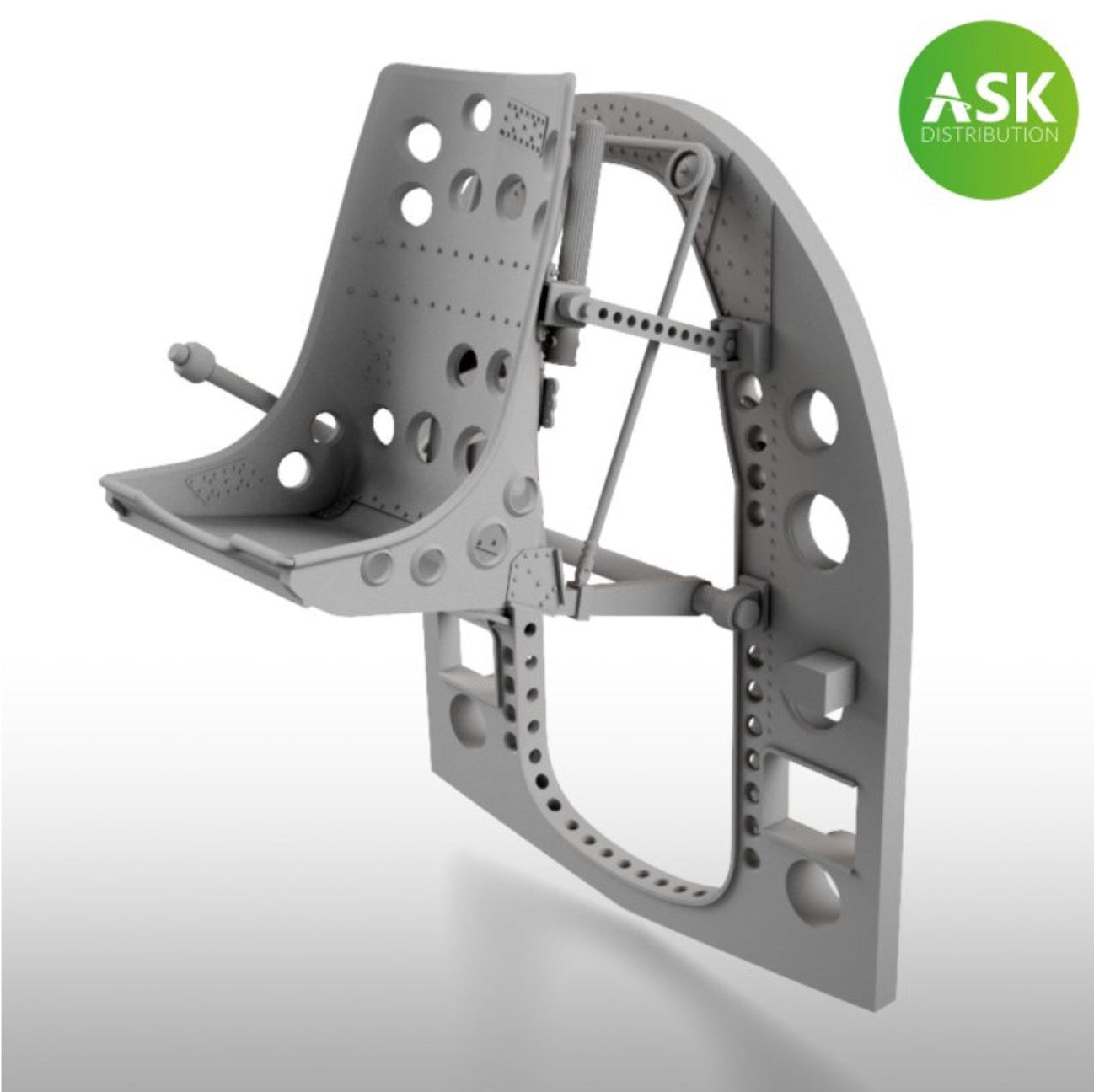 Art Scale 200-A48055 1:48 Mitsubishi A6M bulkhead with seat in upper position