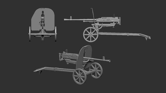 Art Scale 200-A72004 1:72 Goryunov SG-43 machine gun, 3d-printed, includes: