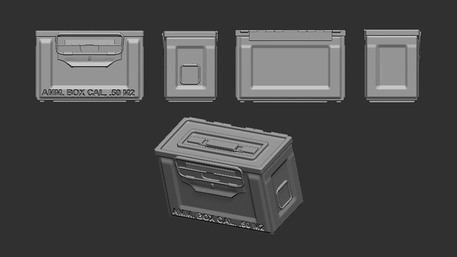 Art Scale 200-A72006 1:72 Ammo Box Cal