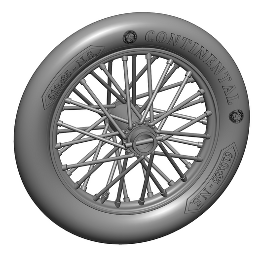 Art Scale 200-A72020 1:72 German 610x85 spoked wheels