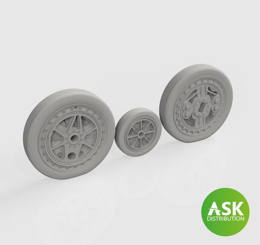 Art Scale 200-A72023 1:72 Republic F-84F wheels including paint masks