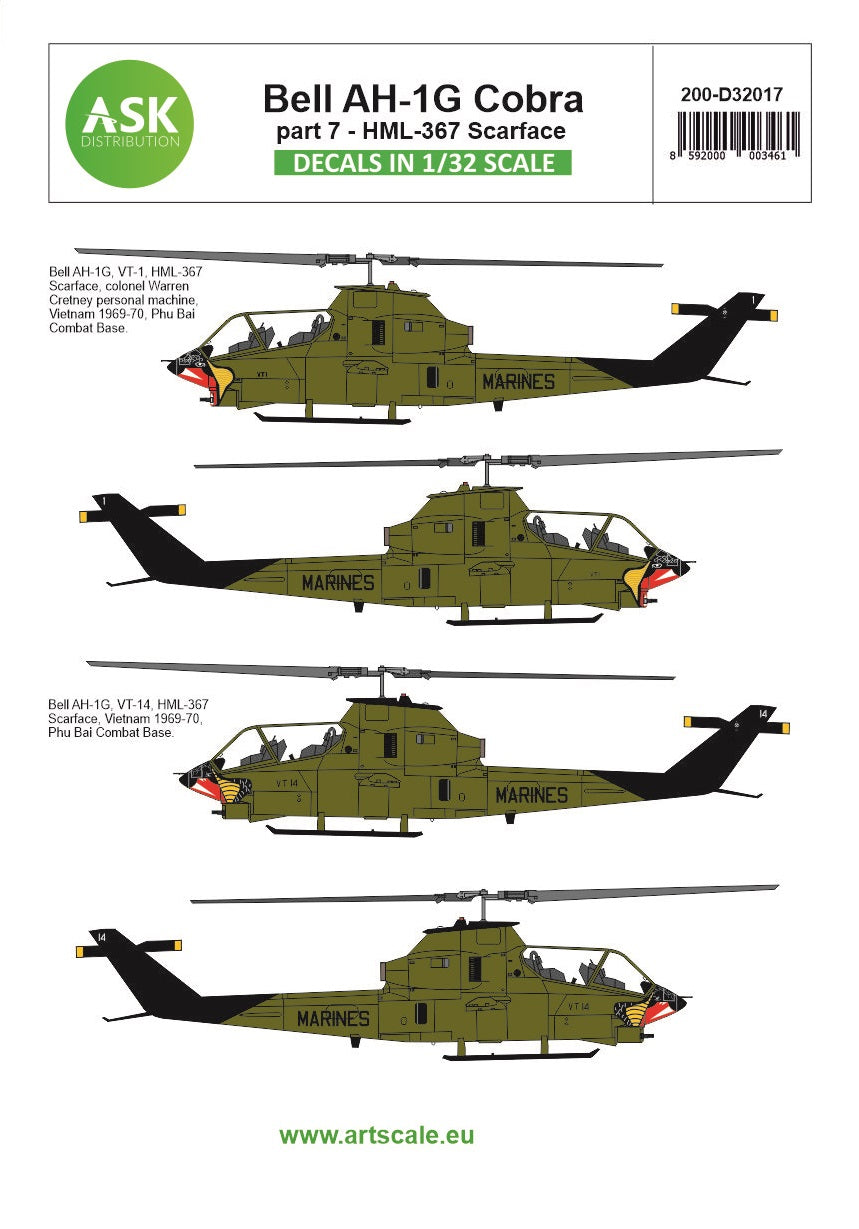 Art Scale 200-D32017 1:32 Bell AH-1G Cobra part 7