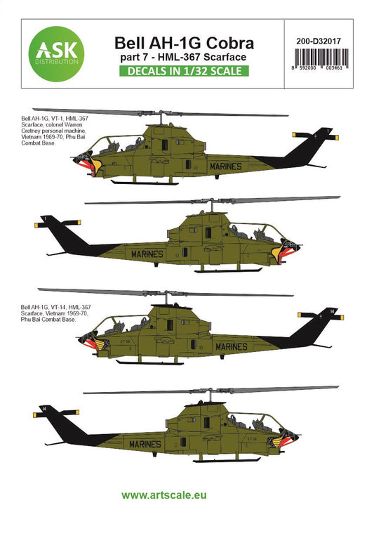 Art Scale 200-D32017 1:32 Bell AH-1G Cobra part 7