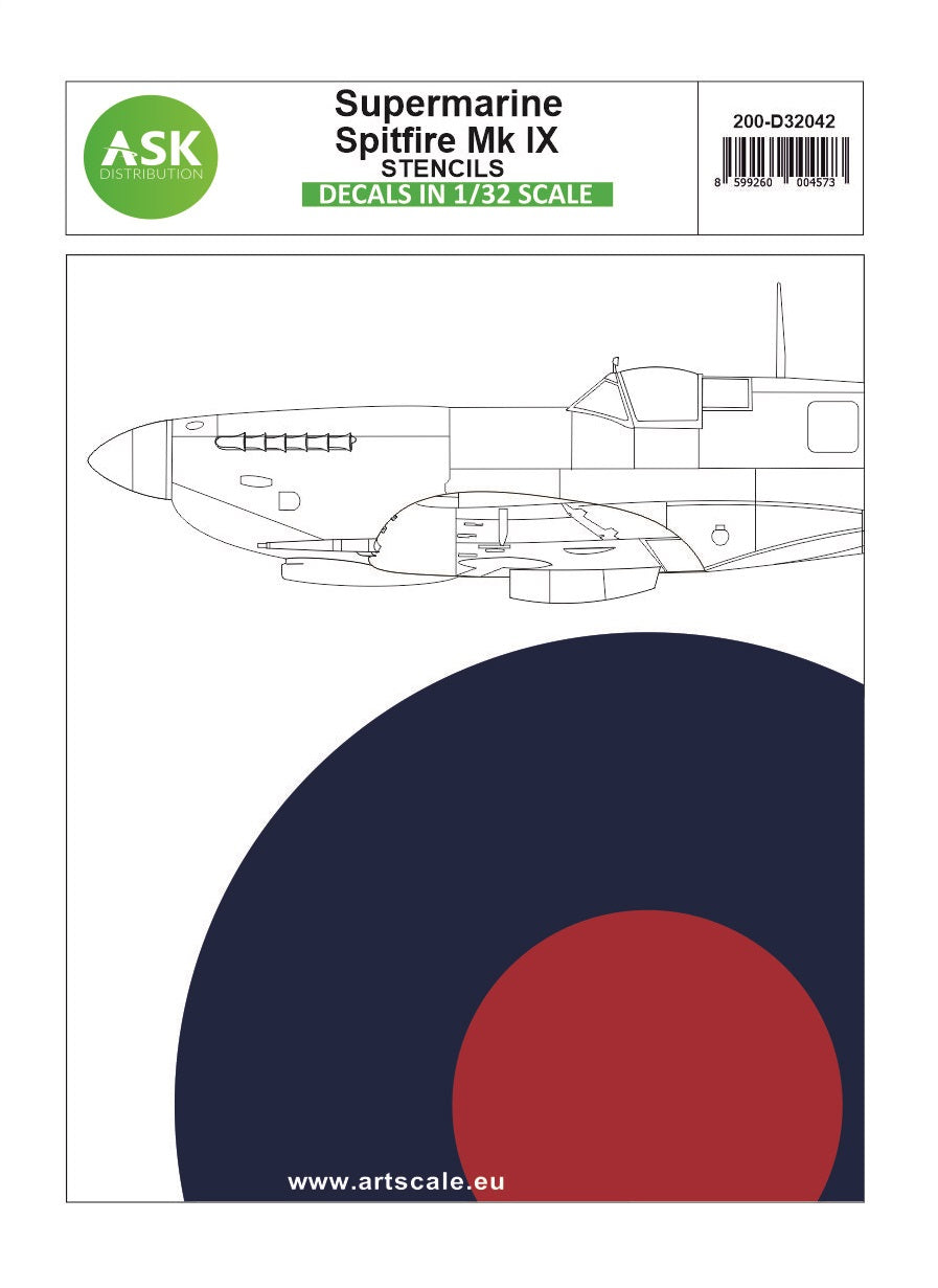 Art Scale 200-D32042 1:32 Supermarine Spitfire Mk.IXc