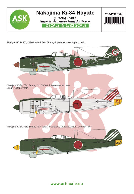 Art Scale 200-D32059 1:32 Nakajima Ki-84 Hayate