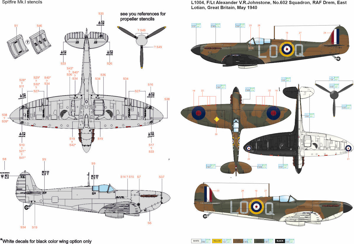 Art Scale 200-D32088 1:32 Supermarine Spitfire Mk.Ia part 1