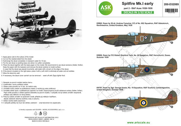 Art Scale 200-D32089 1:32 Supermarine Spitfire Mk.I early part 2