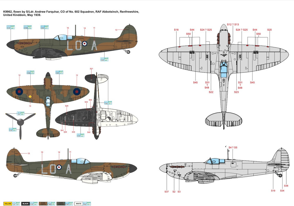 Art Scale 200-D32089 1:32 Supermarine Spitfire Mk.I early part 2