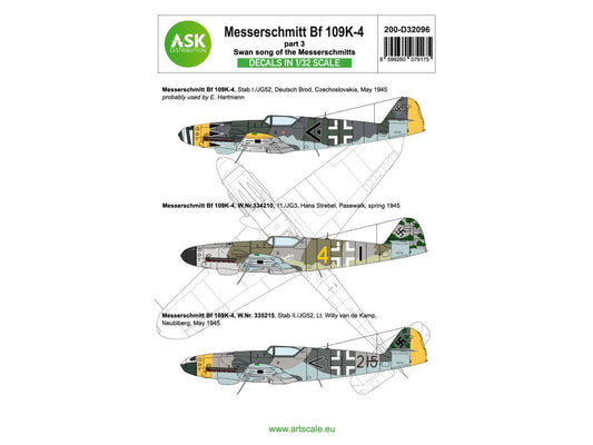Art Scale 200-D32096 1:32 Messerschmitt Bf-109K-4 part 3